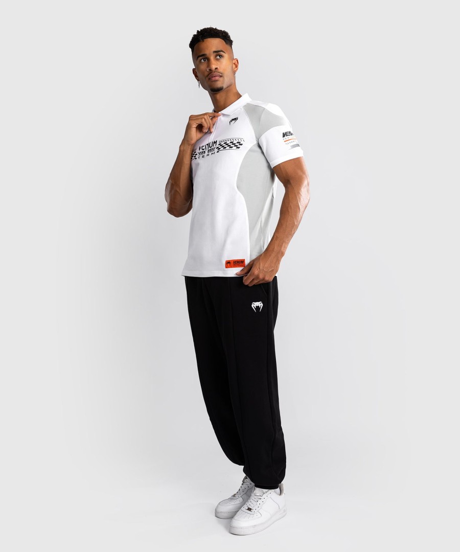polo de algodão venum motorsport - branco neve
