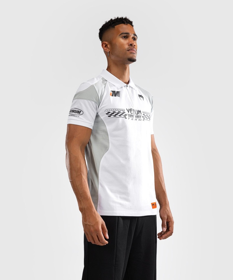 polo de algodão venum motorsport - branco neve