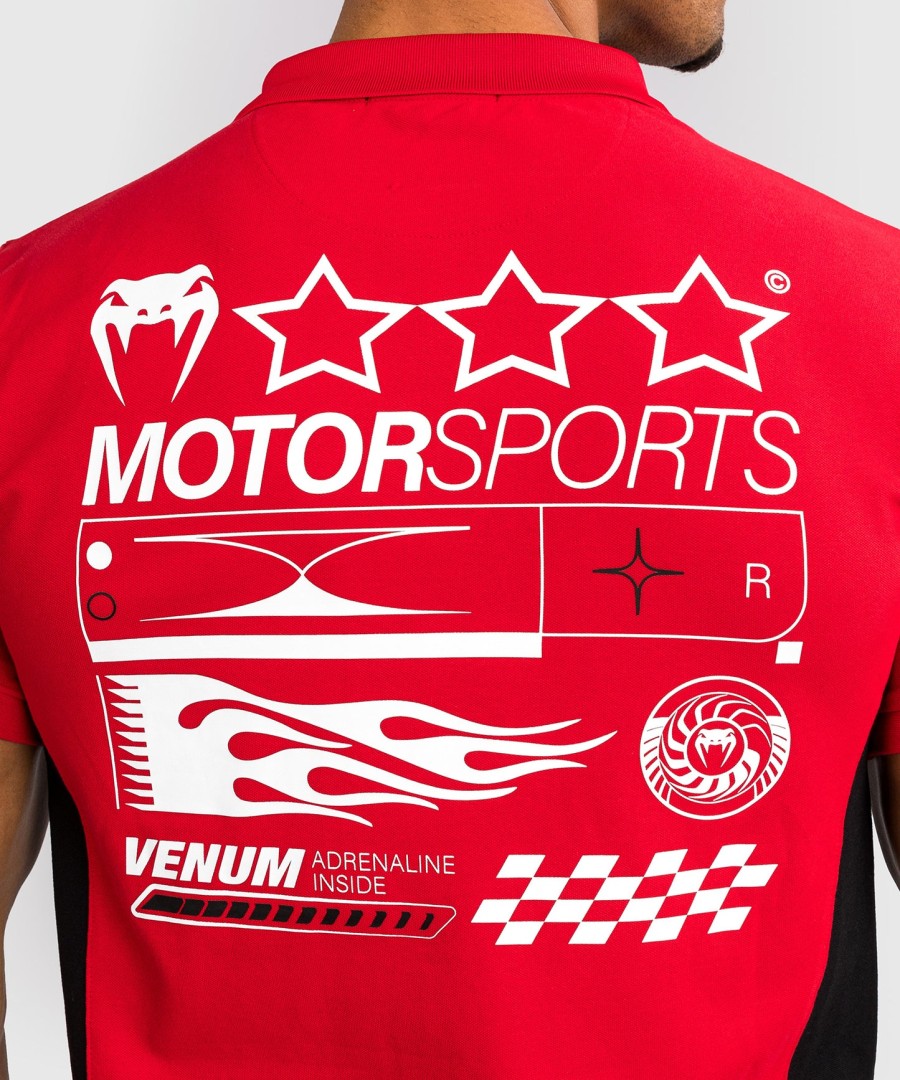 polo de algodão venum motorsport - vermelho racer