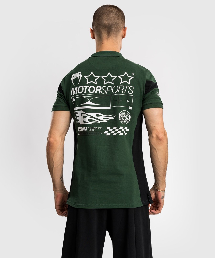 polo de algodão venum motorsport - verde floresta