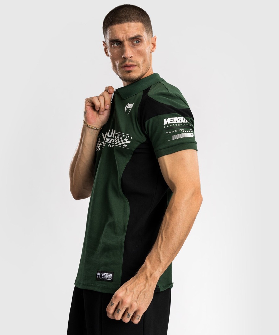 polo de algodão venum motorsport - verde floresta
