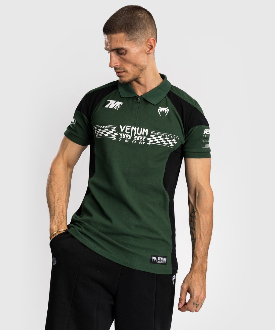 polo de algodão venum motorsport - verde floresta