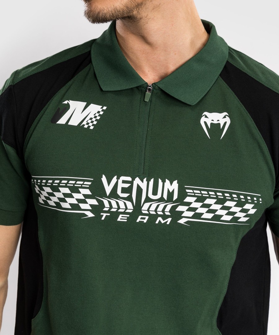 polo de algodão venum motorsport - verde floresta