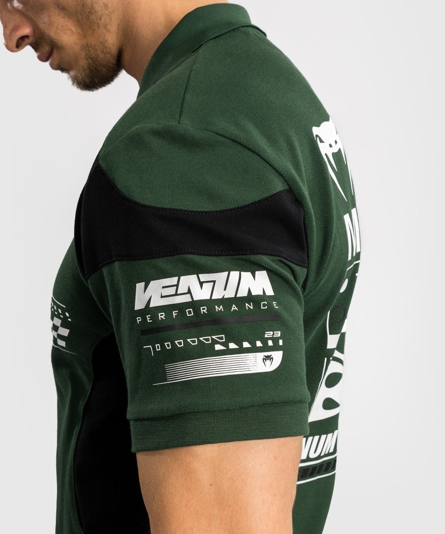 polo de algodão venum motorsport - verde floresta