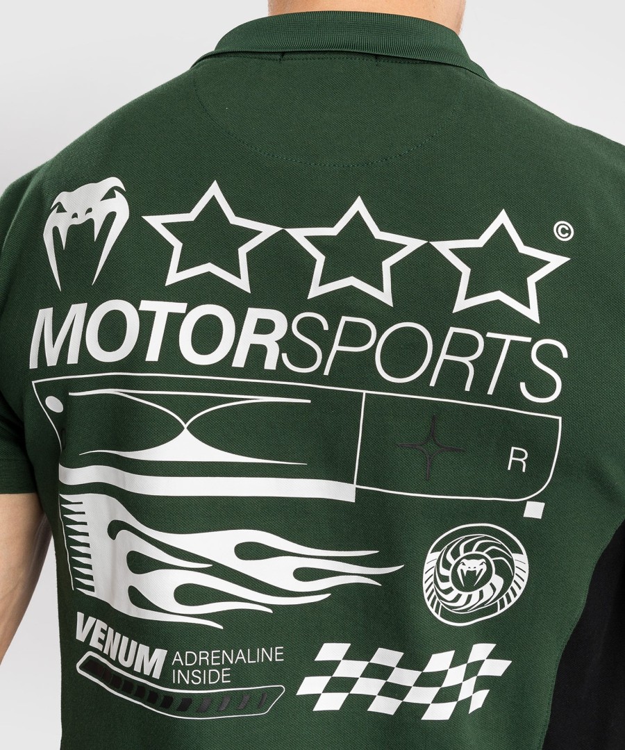 polo de algodão venum motorsport - verde floresta
