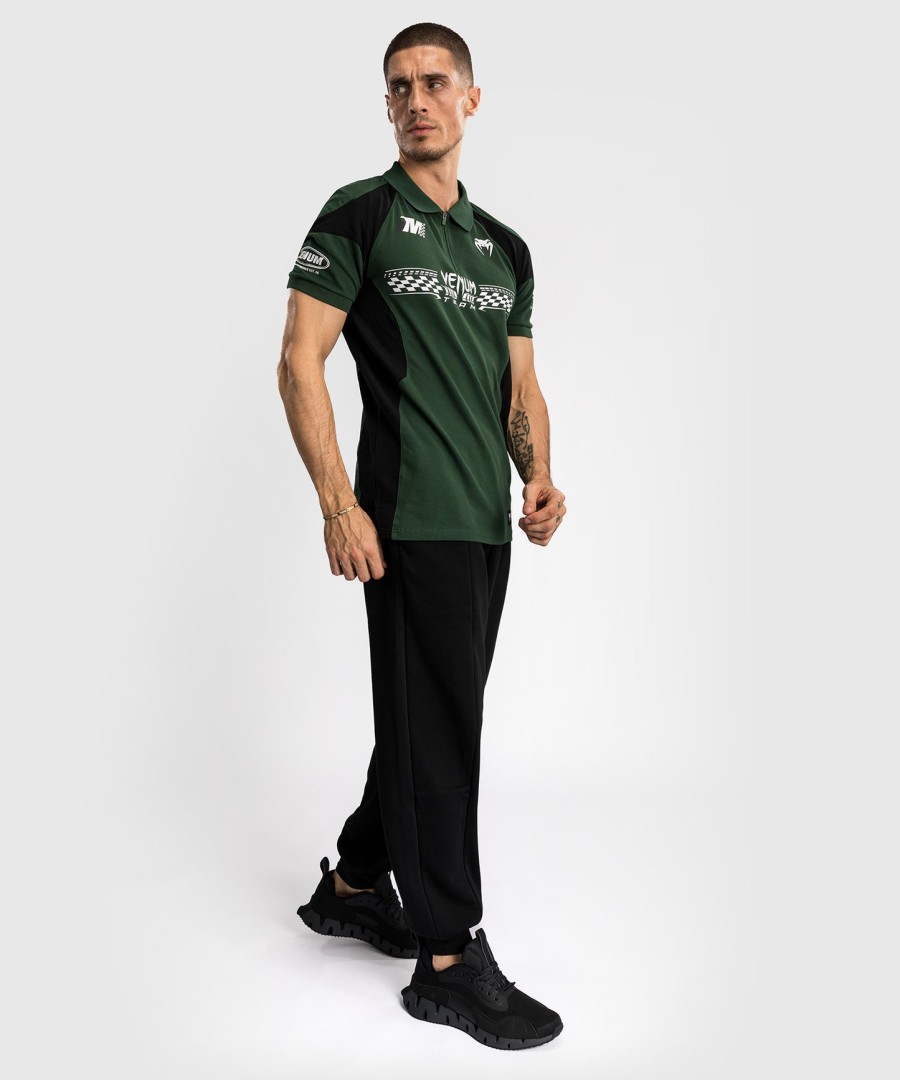 polo de algodão venum motorsport - verde floresta