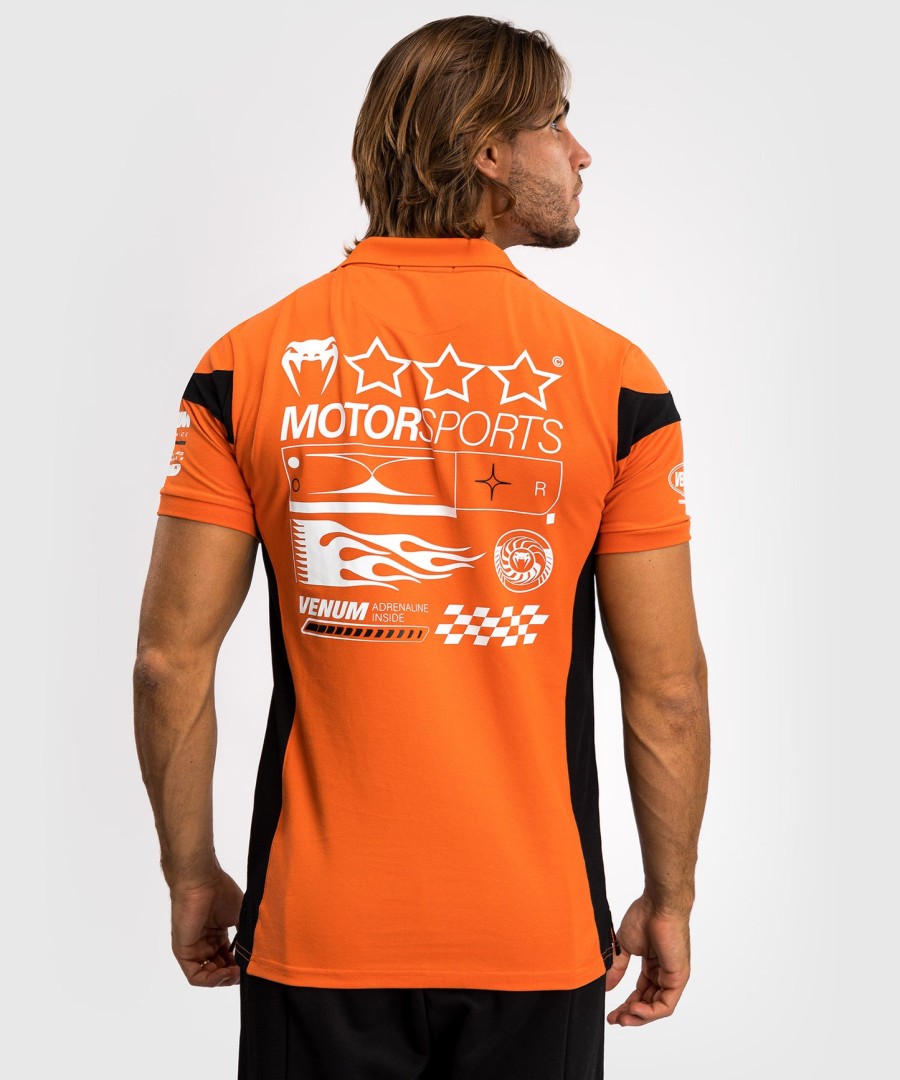 polo de algodão venum motorsport - tangerina