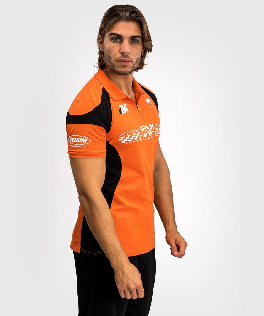 polo de algodão venum motorsport - tangerina