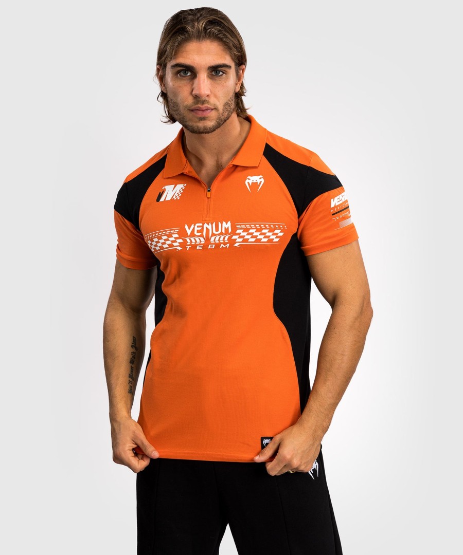 polo de algodão venum motorsport - tangerina