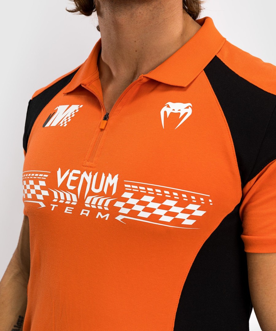 polo de algodão venum motorsport - tangerina