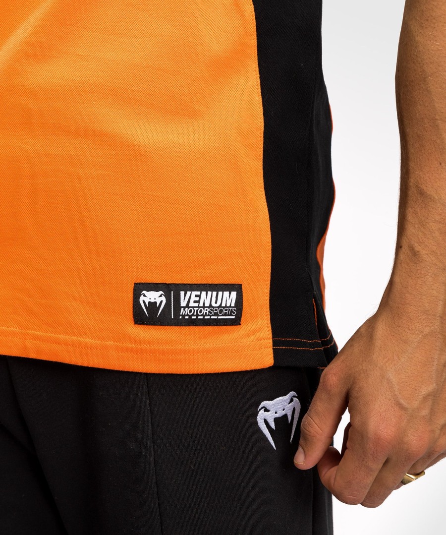 polo de algodão venum motorsport - tangerina