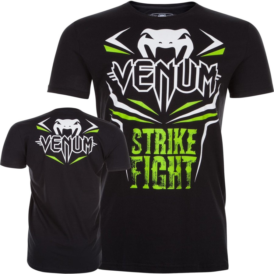 camiseta venum strike fight - pretaverde neon