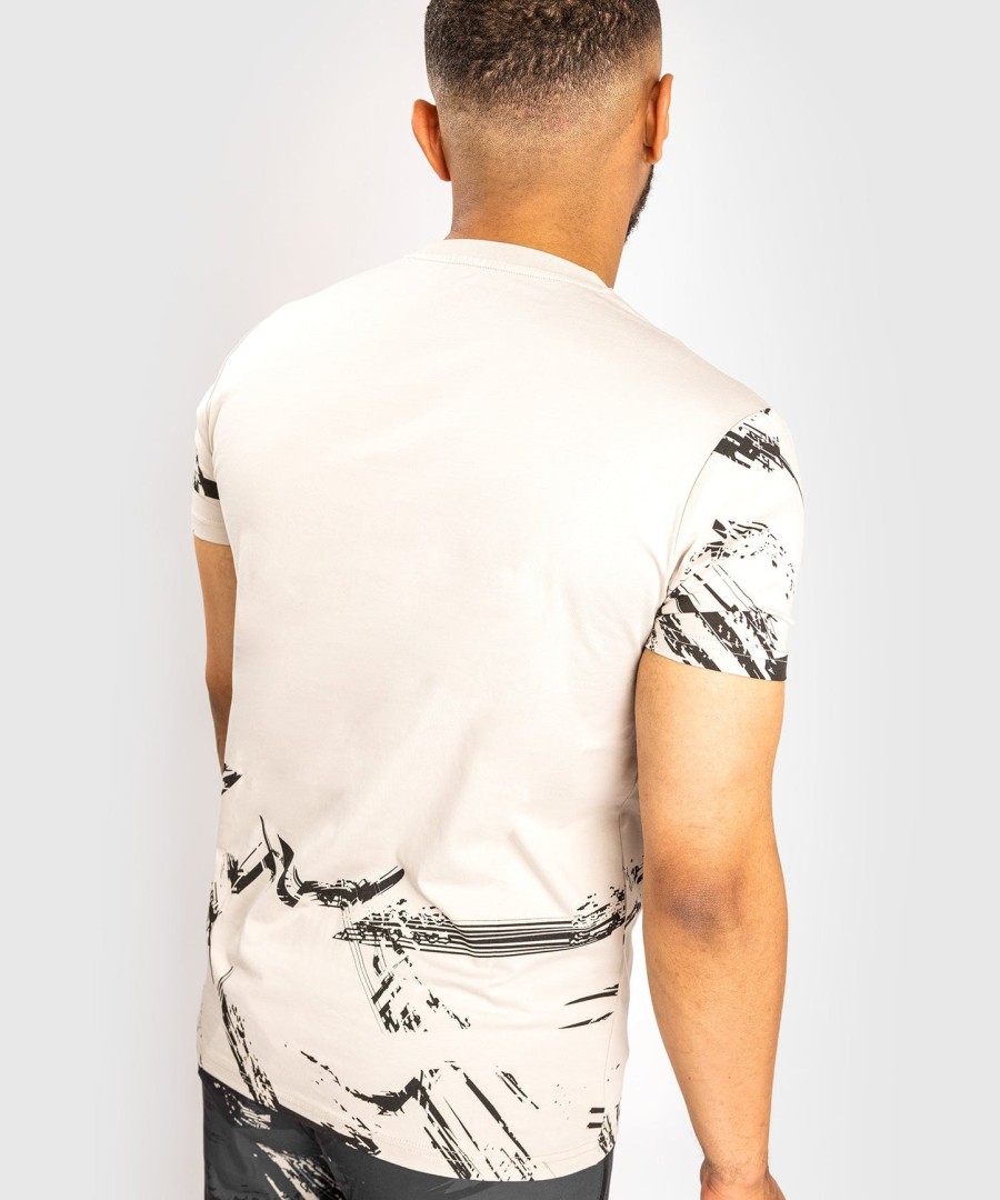 camiseta de manga curta ufc venum authentic fight week masculina 2.0 - areia