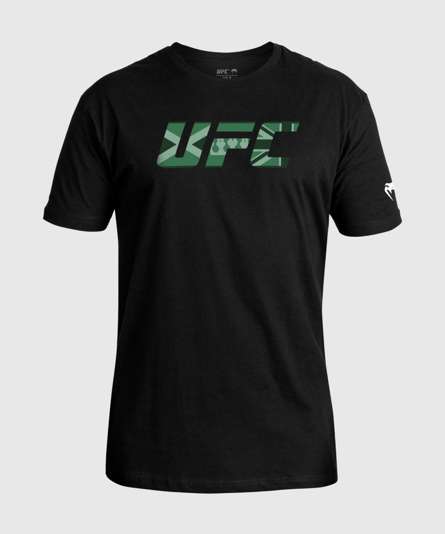 camiseta masculina ufc unrivaled by venum black leon edwards