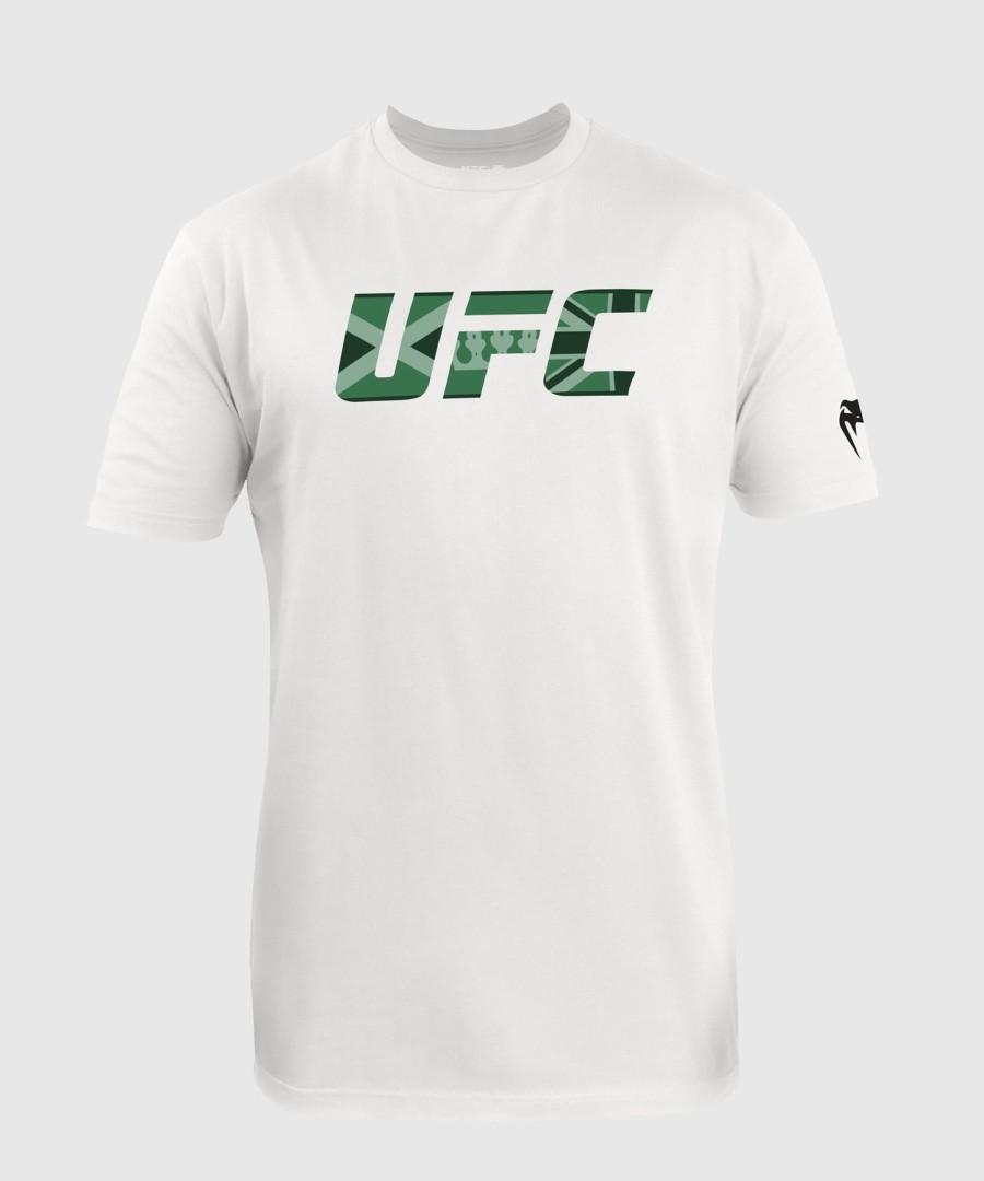 camiseta masculina ufc unrivaled by venum white leon edwards