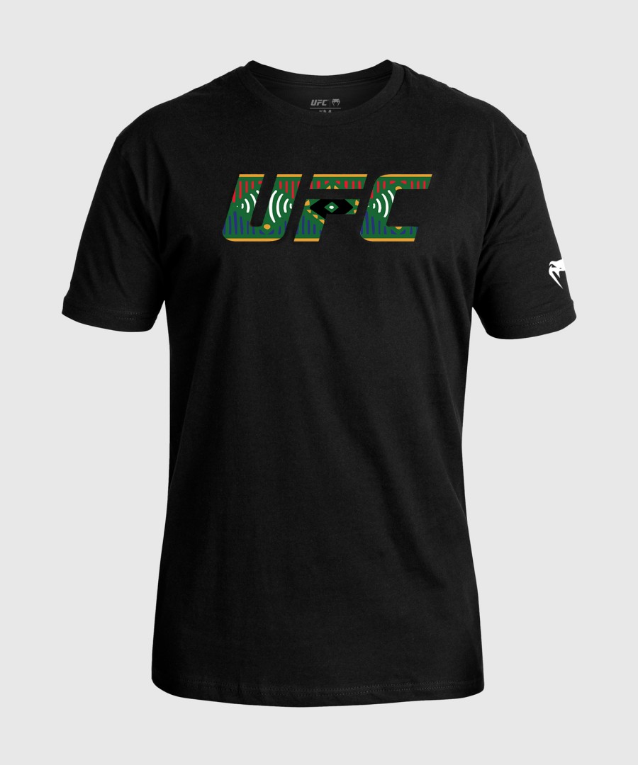 camiseta masculina ufc unrivaled by venum black dricus du plessis