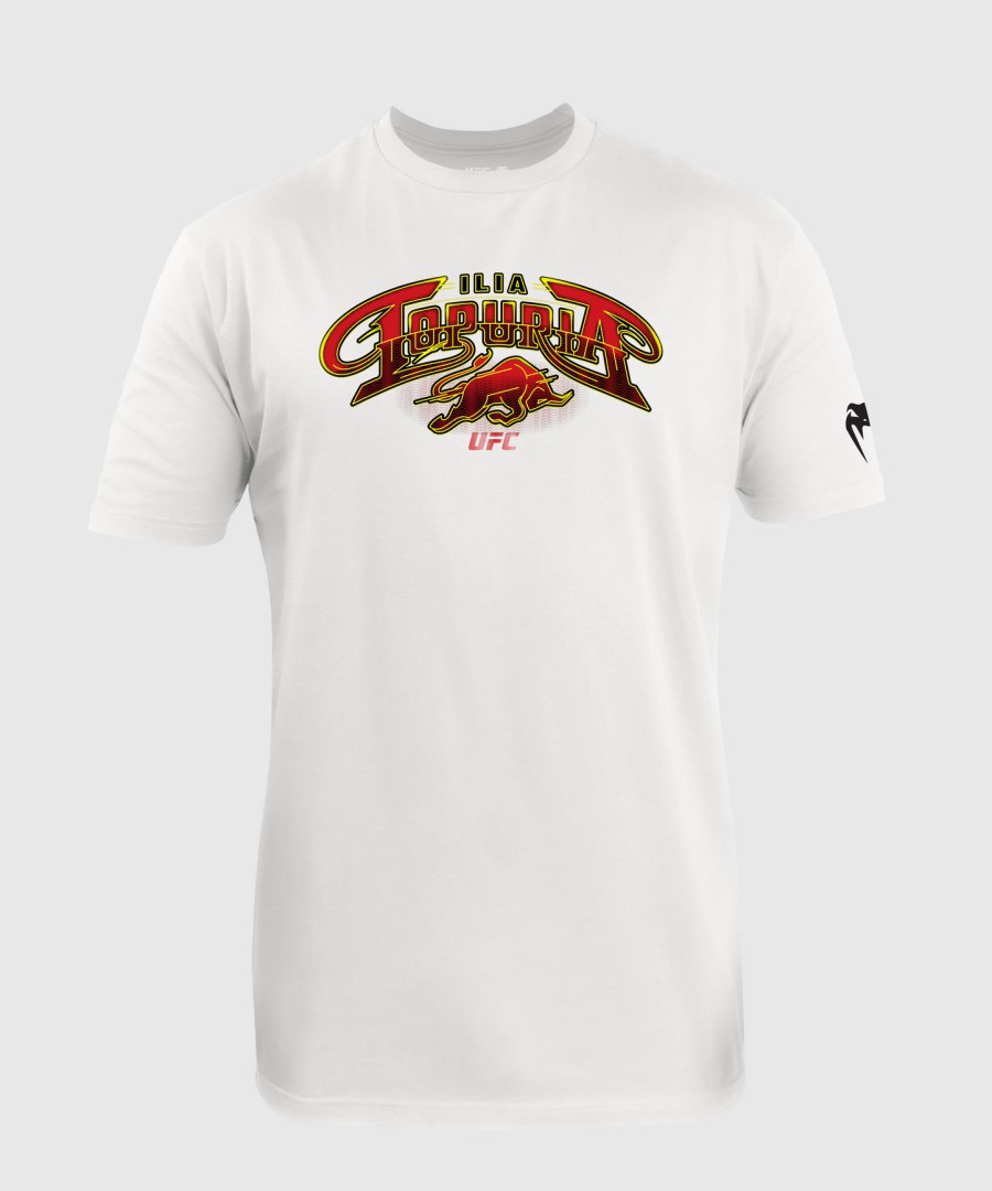 camiseta masculina ufc incomparável por venum white ilia topuria