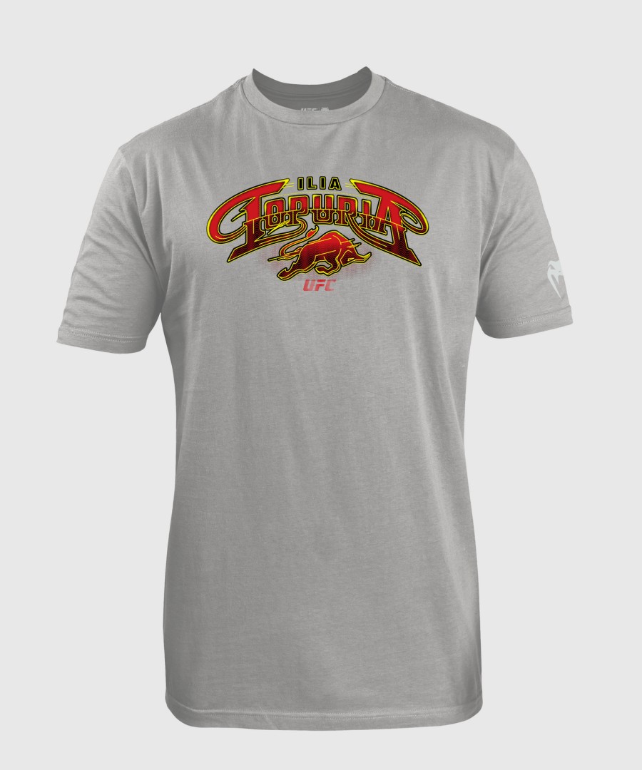 camiseta masculina ufc incomparável por venum heather grey ilia topuria