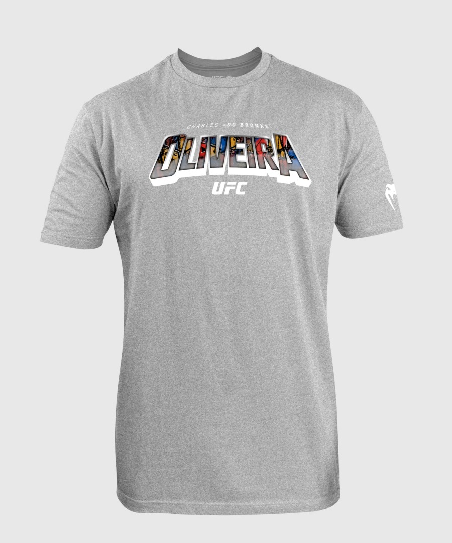 camiseta masculina ufc unrivaled by venum heather grey charles oliveira