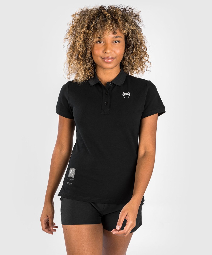 camisa polo feminina venum x dodge demon 170 - preta