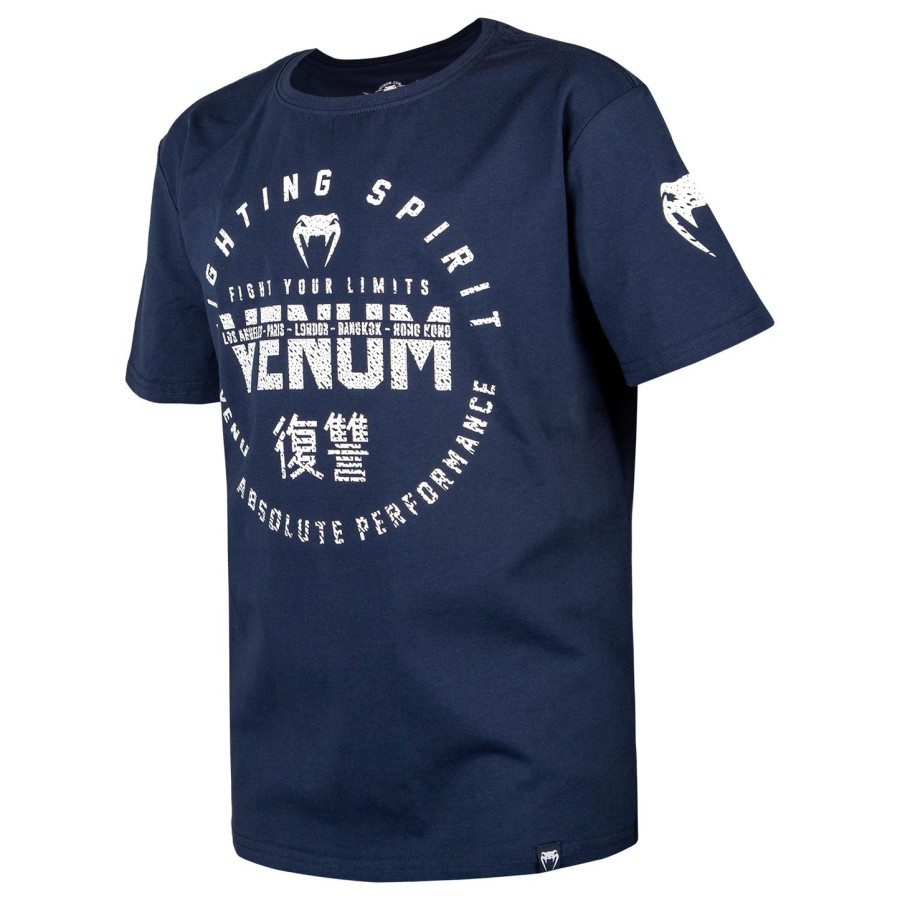 camiseta infantil venum signature - azul marinho