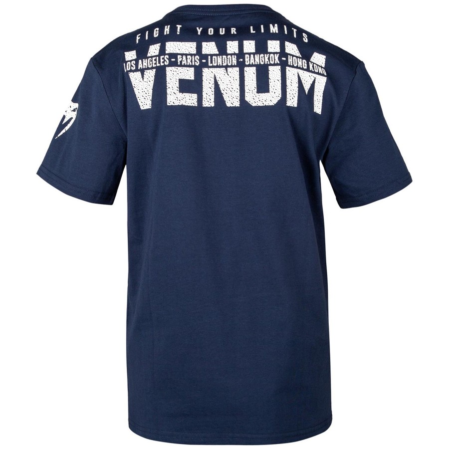 camiseta infantil venum signature - azul marinho