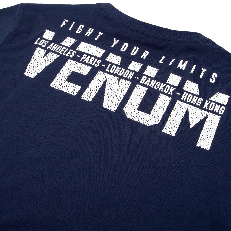 camiseta infantil venum signature - azul marinho