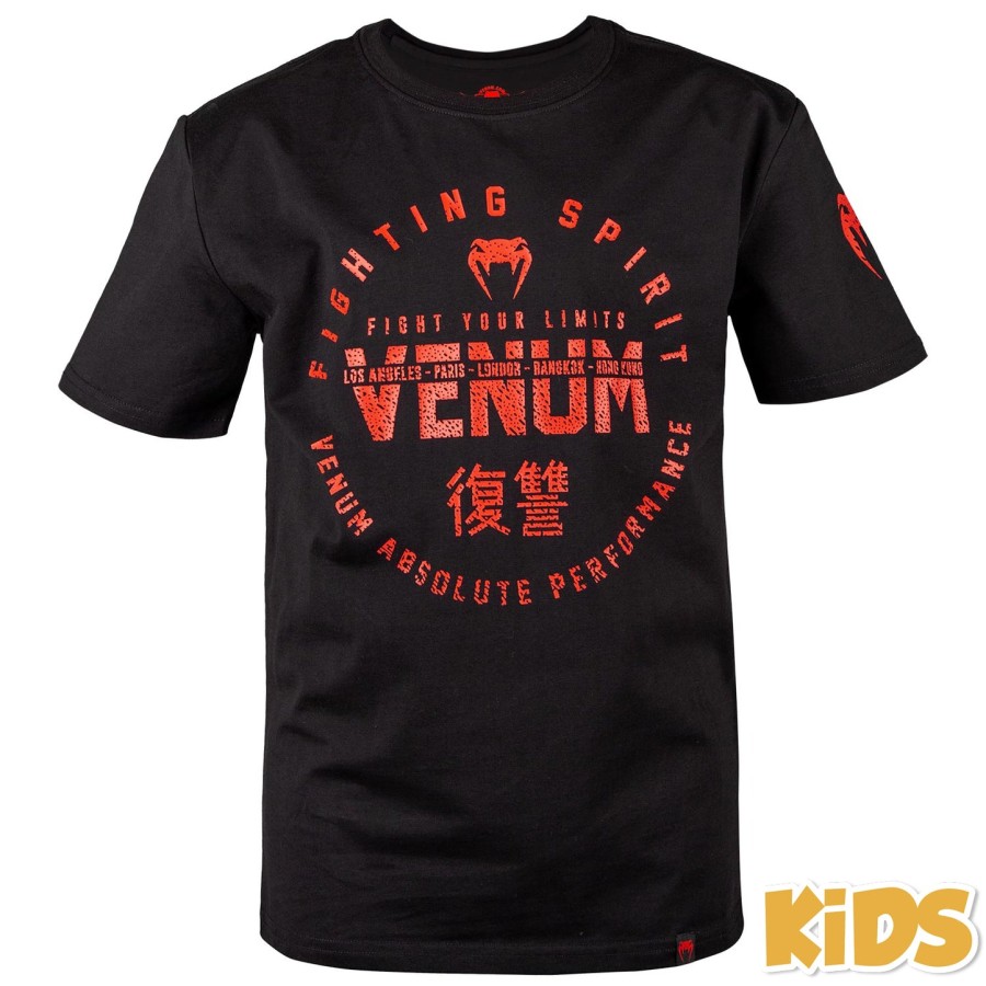 camiseta infantil venum signature - pretavermelha