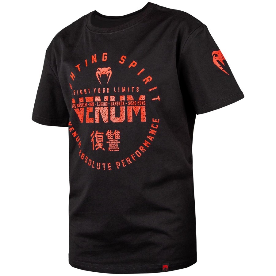 camiseta infantil venum signature - pretavermelha