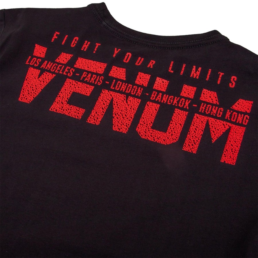 camiseta infantil venum signature - pretavermelha