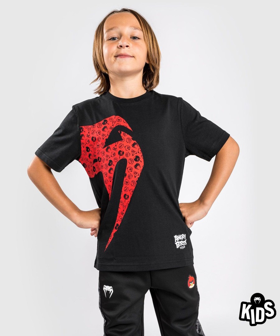 camiseta gigante angry birds x venum - infantil