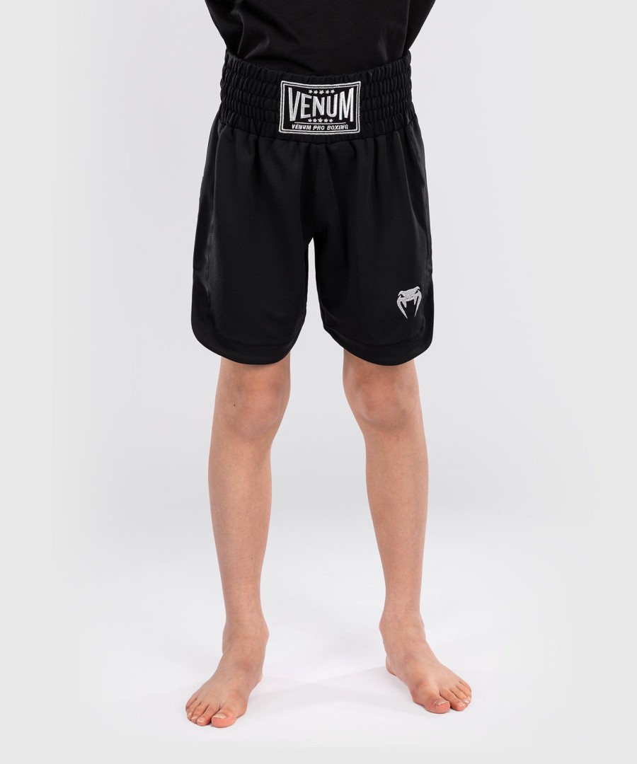 calção de boxe infantil clássico venum - preto