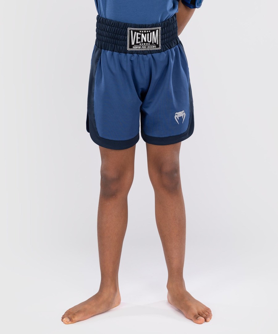 calção de boxe infantil clássico venum - azul royal