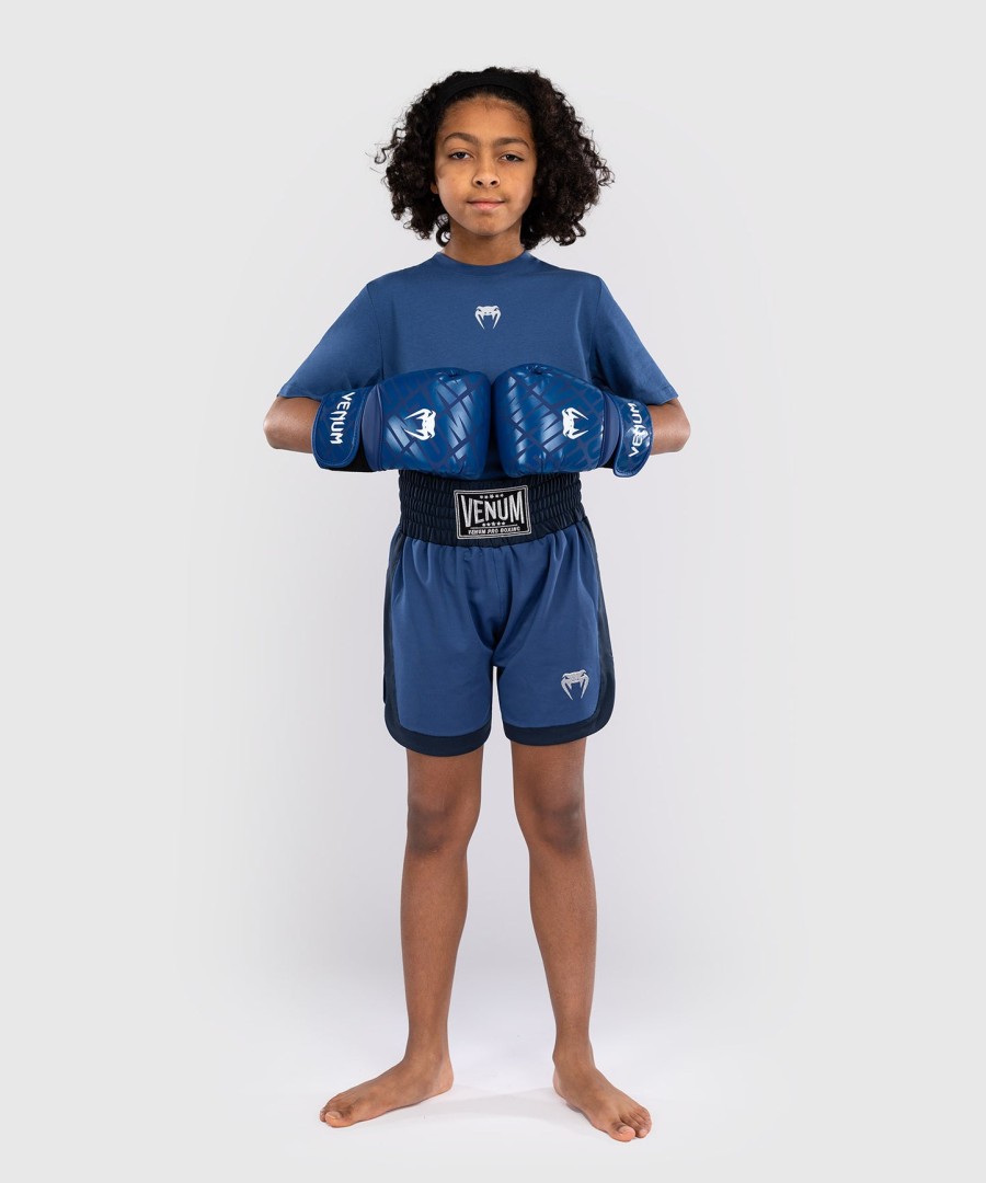 calção de boxe infantil clássico venum - azul royal