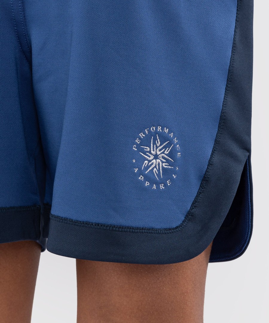 calção de boxe infantil clássico venum - azul royal