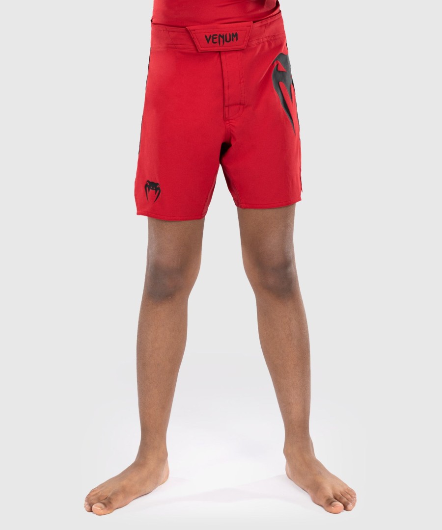 calções de luta venum light kids - vermelho cereja