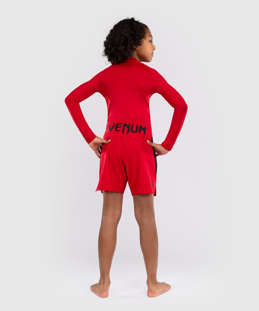calções de luta venum light kids - vermelho cereja