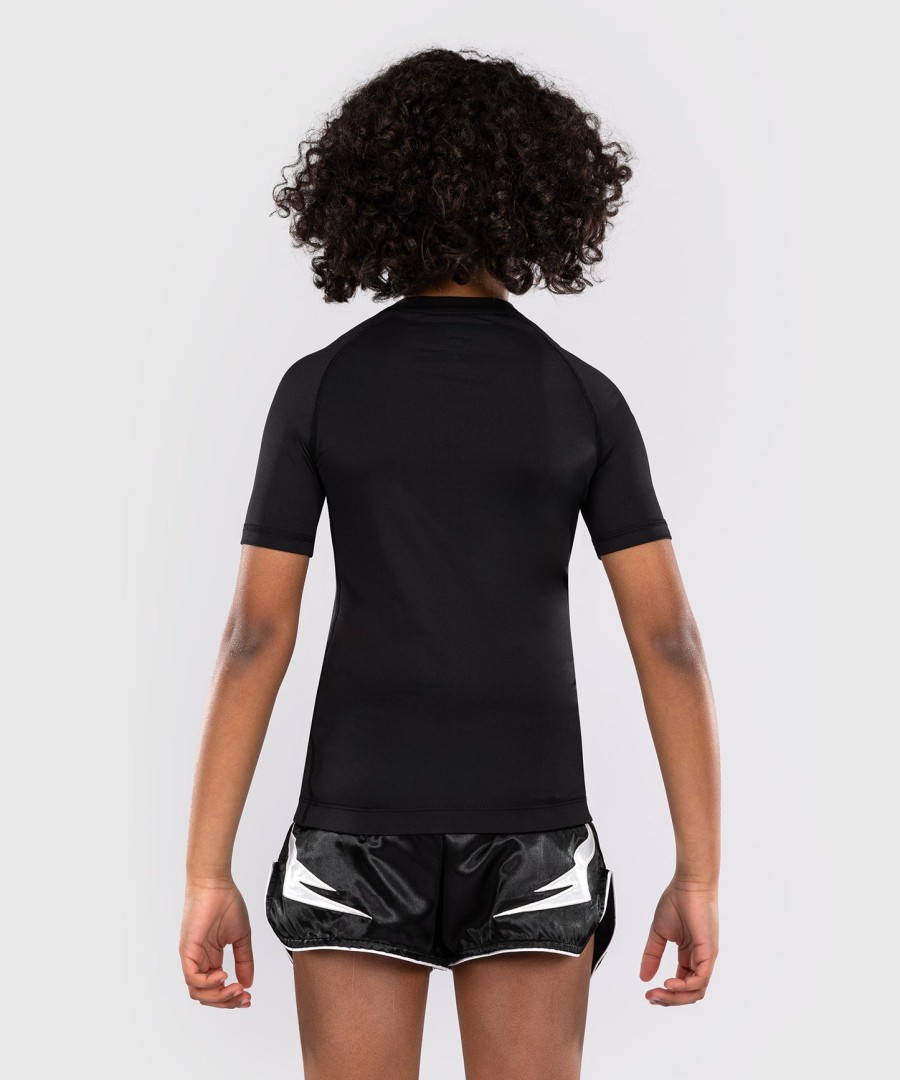 camiseta de proteção solar infantil venum contender de manga curta - preta