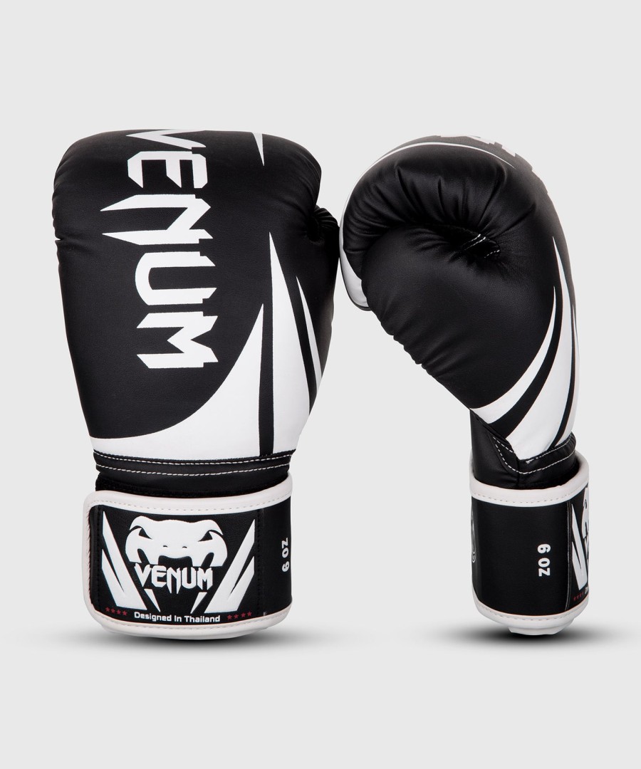 luvas de boxe infantis venum challenger 2.0 - pretobranco