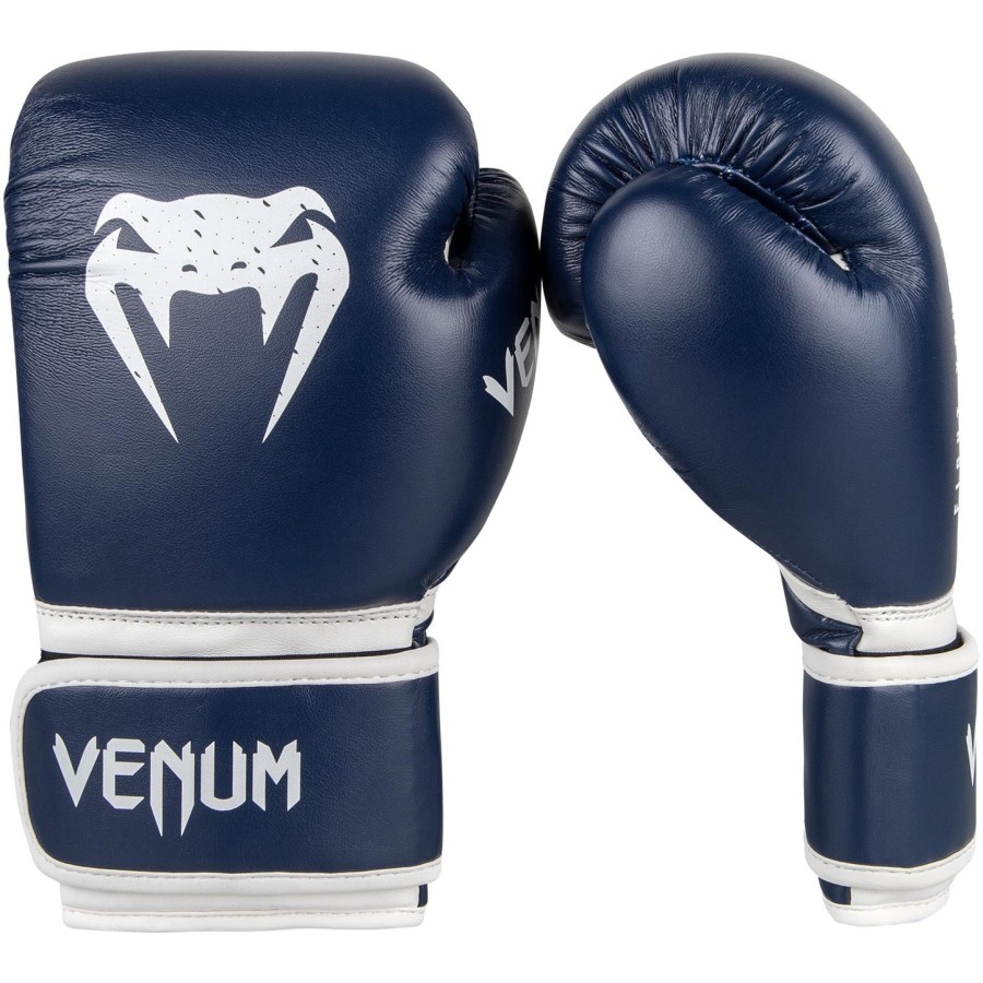 luvas de boxe infantis venum signature - azul marinho