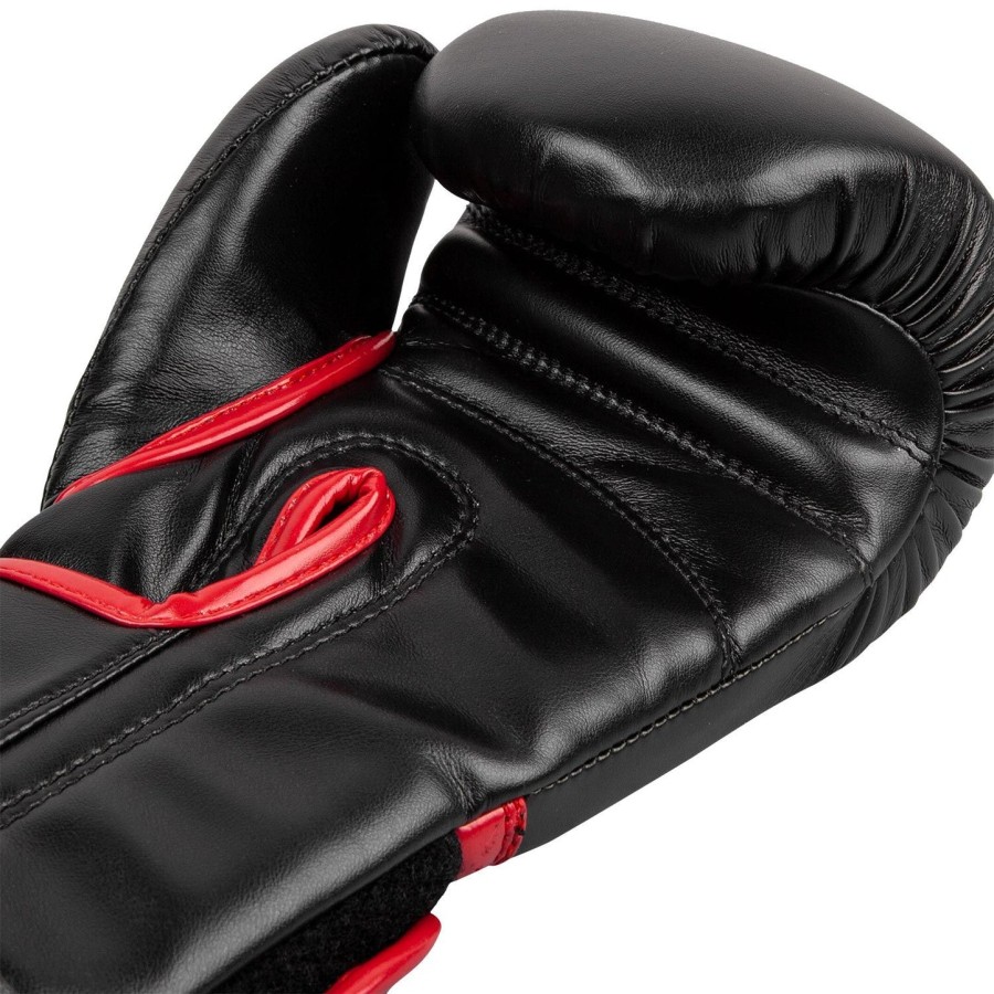 luvas de boxe infantis venum signature - pretovermelho