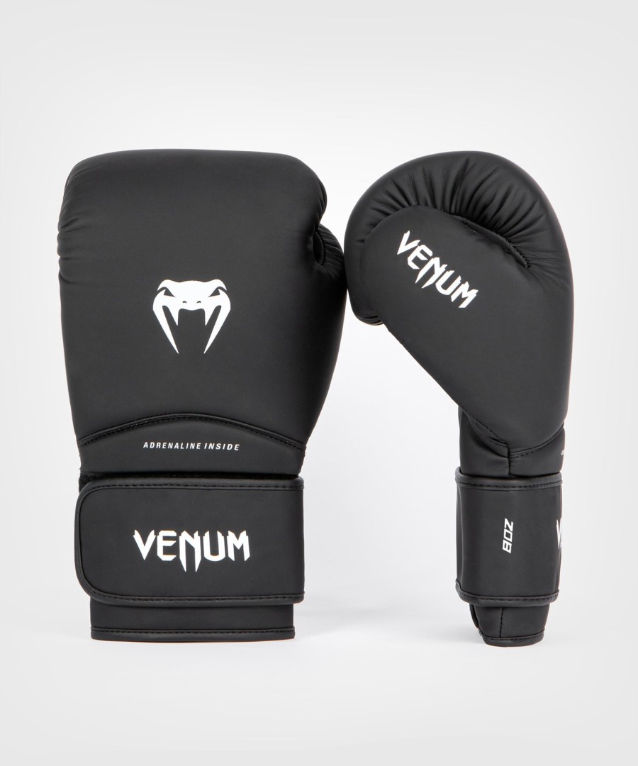 luvas de boxe venum contender 1.5 infantis - pretobranco