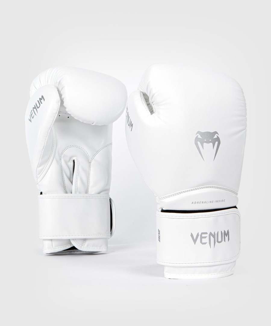 luvas de boxe infantis venum contender 1.5 - brancoprateado