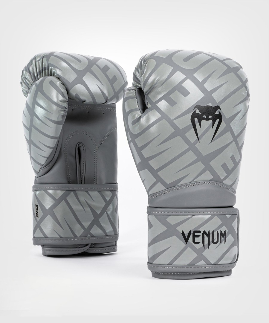 luvas de boxe infantis venum contender 1.5 xt - grafite-preto