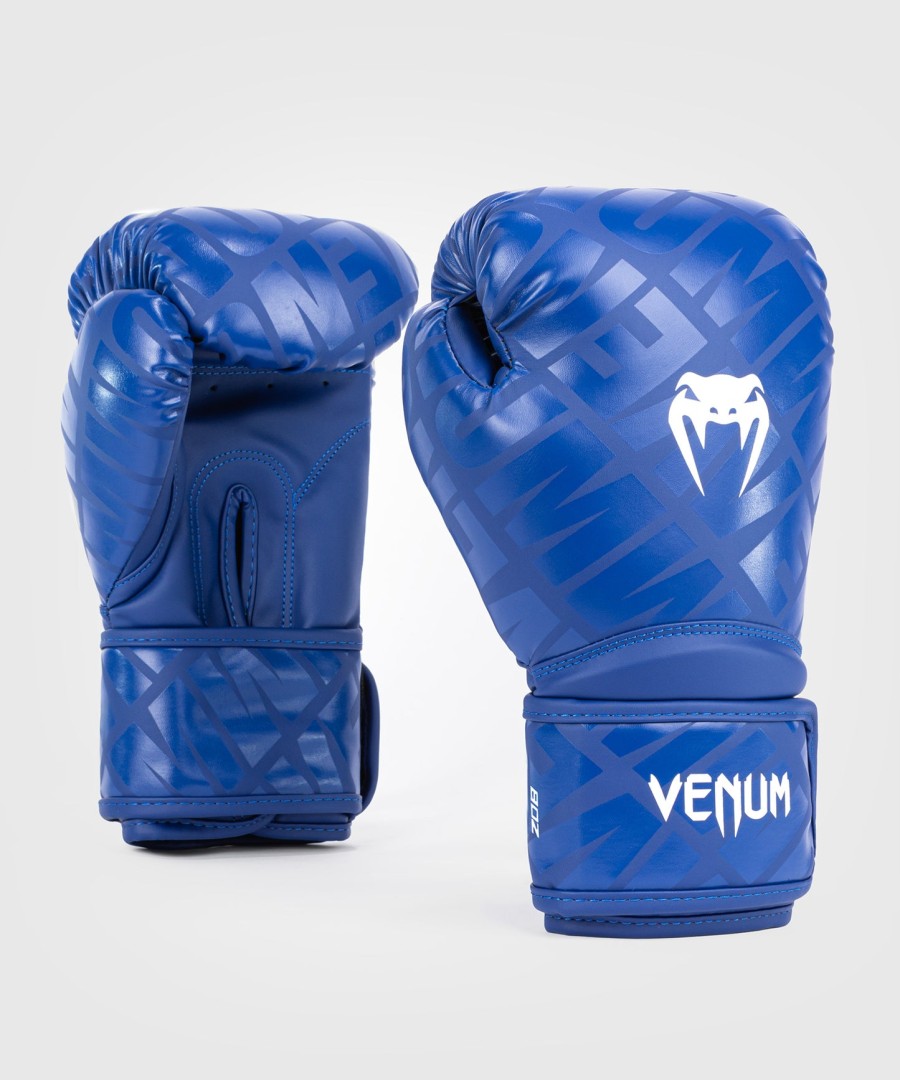 luvas de boxe infantis venum contender 1.5 xt - branco-azul