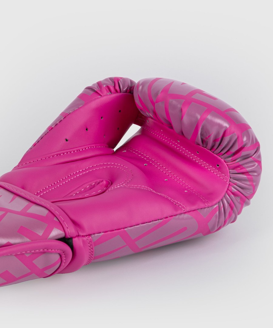 luvas de boxe infantis venum contender 1.5 xt - branco e rosa
