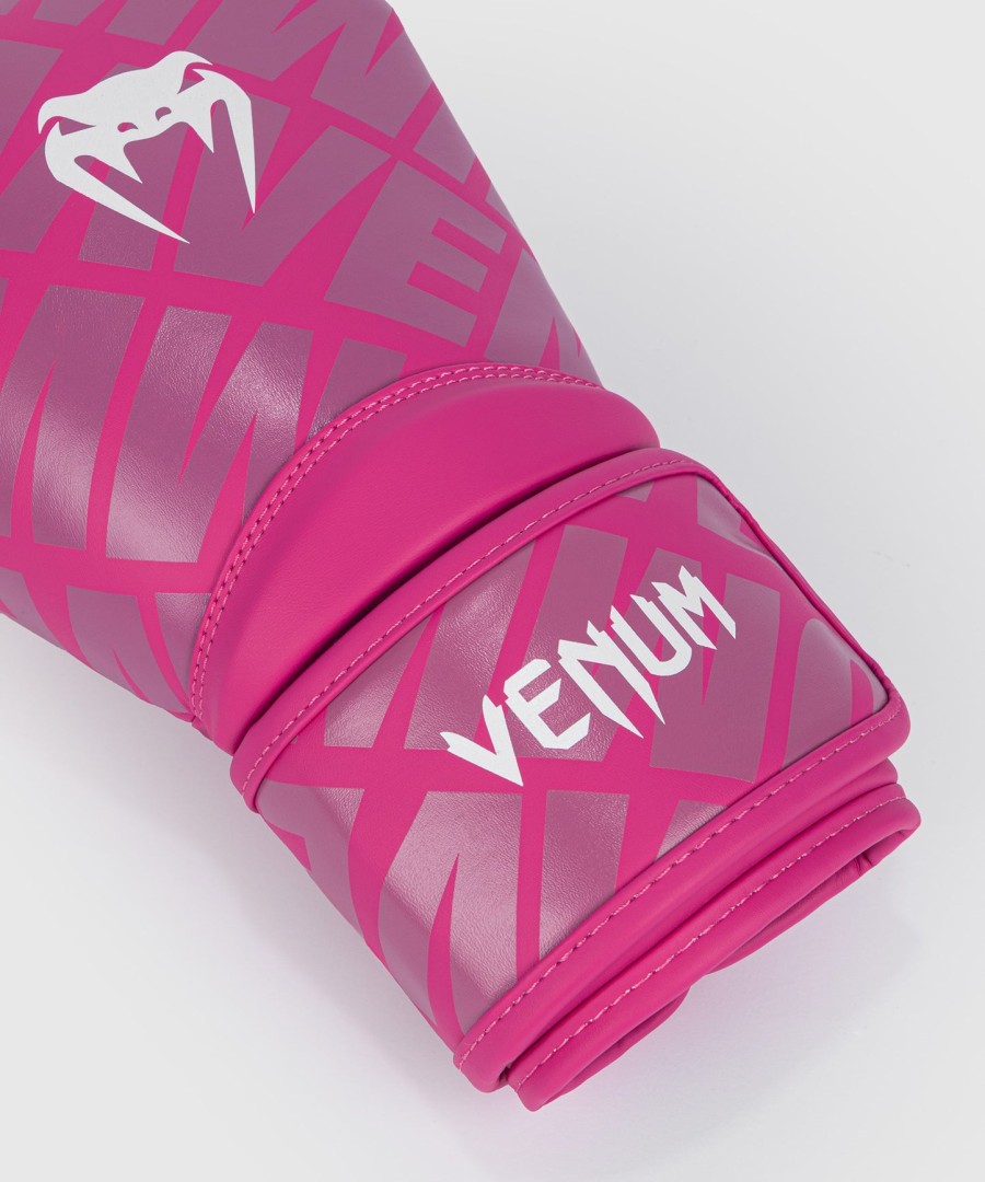 luvas de boxe infantis venum contender 1.5 xt - branco e rosa