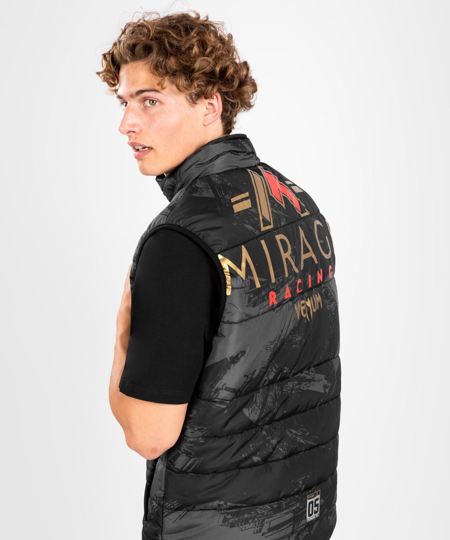 jaqueta de plumas sem mangas venum x mirage - pretodourado