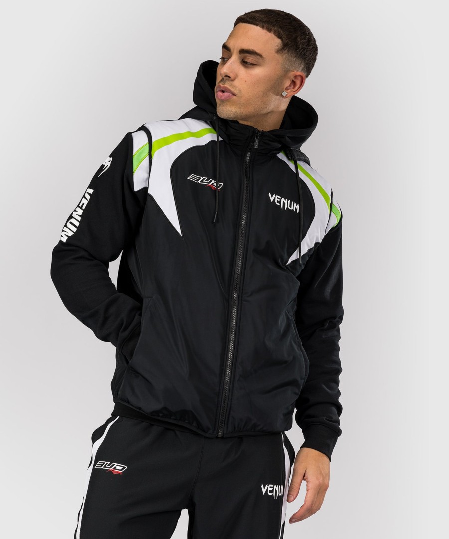 jaqueta de plumas venum x bud racing - pretobrancoverde limão