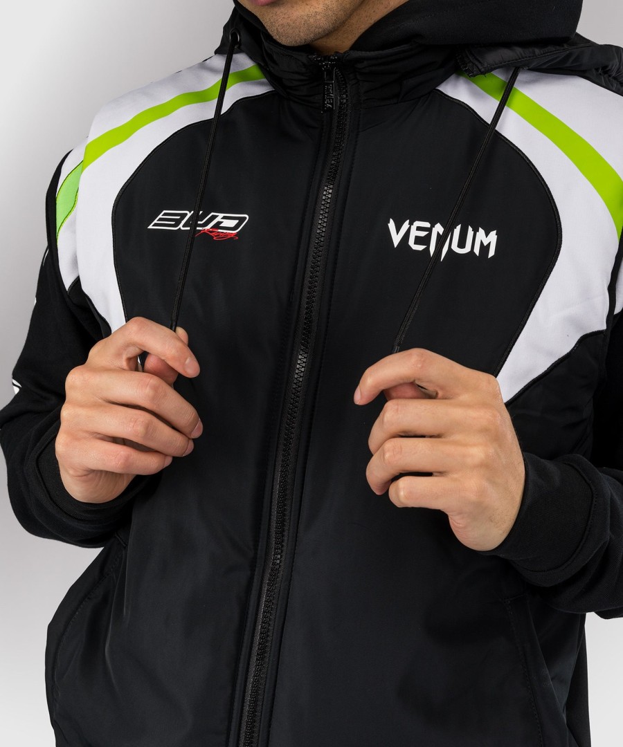 jaqueta de plumas venum x bud racing - pretobrancoverde limão